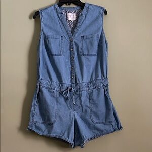 Torrid Blue Denim Sleeveless Romper Size 00